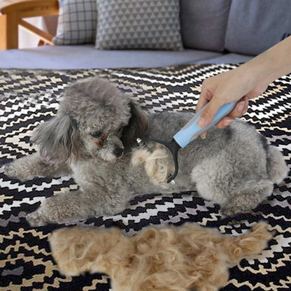 2Side Dog Brush for Shedding Dematting Pet Grooming Cat Hair Undercoat Rake Comb