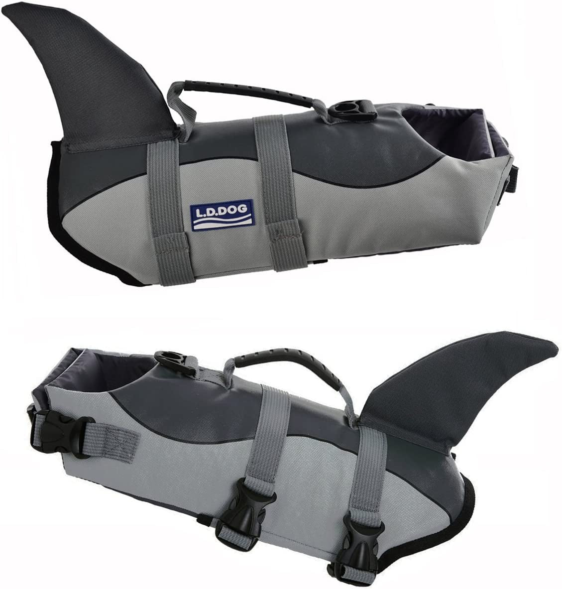 Adjustable Quick-Dry Dog Life Jacket with Safety Handle
