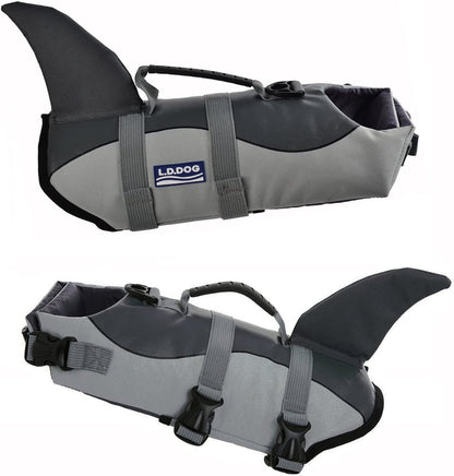 Adjustable Quick-Dry Dog Life Jacket with Safety Handle