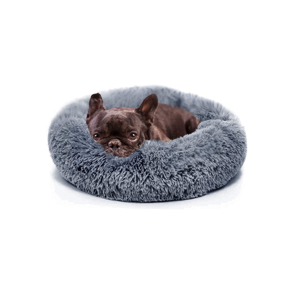 Plush Calming Donut Dog Bed for Small Dogs