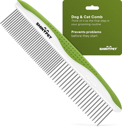 Stainless Steel Grooming Comb for Dogs & Cats (Includes E-Book)