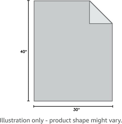 Reversible Sherpa Fleece Pet Blanket – Small (40" x 29", Gray)