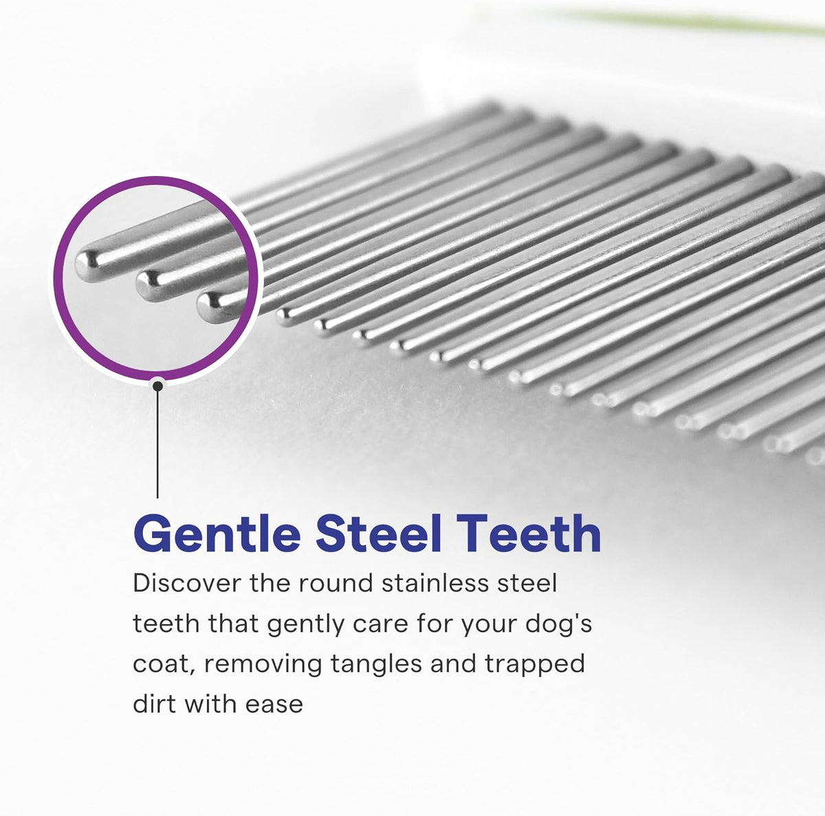 Stainless Steel Grooming Comb for Dogs & Cats (Includes E-Book)