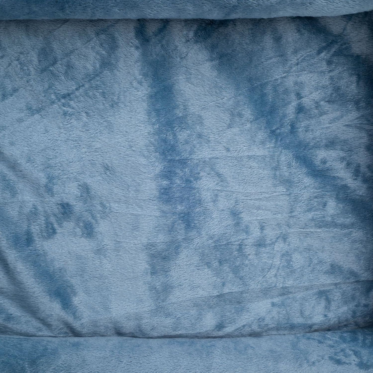 Rectangle Bolster Pet Bed, Dog Bed Medium Size, Blue with Orthopedic Insert.