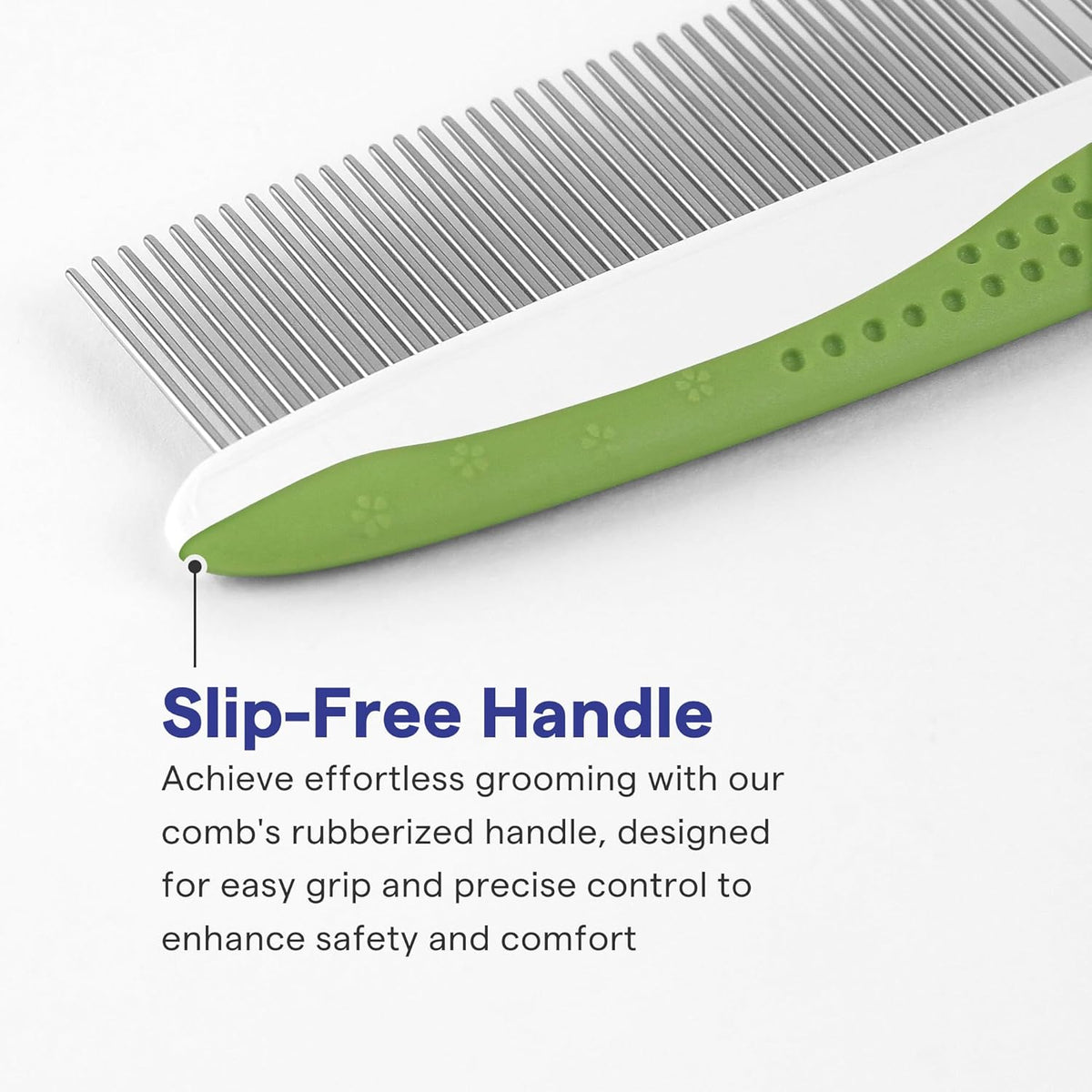 Stainless Steel Grooming Comb for Dogs & Cats (Includes E-Book)